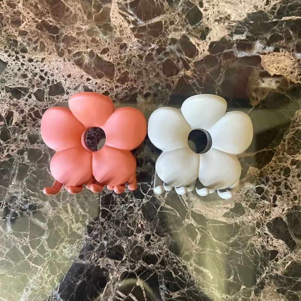 🎃 - ANTHROPOLOGIE Matte Art Flower Hair Clips!